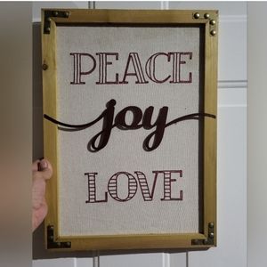 Broyhill PEACE JOY LOVE Wood Wall Decor